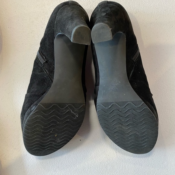 Umberto Raffini Black Suede Heeled Boots Size 38 - Picture 5 of 6